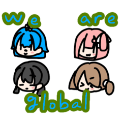 [LINEスタンプ] The Global Girls！