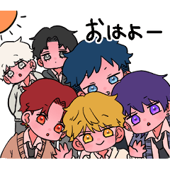 [LINEスタンプ] ぽてまる男子