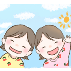 [LINEスタンプ] 天使の双子スタンプ♡