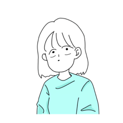 [LINEスタンプ] 無口の女子