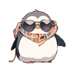 [LINEスタンプ] サマーペンギンズ