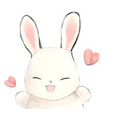 [LINEスタンプ] かわウサちゃん♡