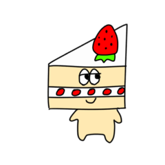 [LINEスタンプ] ショートケーキくん