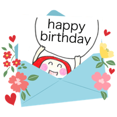 [LINEスタンプ] happy birthday ！おめでとう！