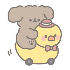 [LINEスタンプ] 茶色いおいぬスタンプ