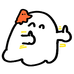 [LINEスタンプ] おいしいおばけ3