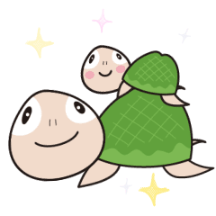 [LINEスタンプ] 動く♪かめステッカー