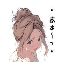 [LINEスタンプ] つぐみちゃんのひと言