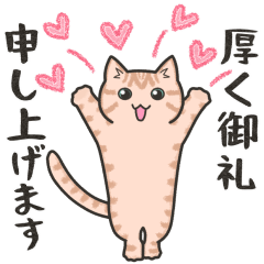 [LINEスタンプ] 40匹のねこの、みんなでおカタい敬語！