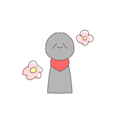 [LINEスタンプ] いつもふわふわしてるおじぞうさん