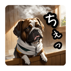 [LINEスタンプ] ととのうブルドッグ「サウナ犬ととブル」2