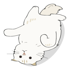 [LINEスタンプ] もふもふ猫 MARU。