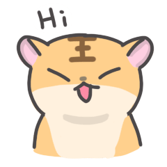 [LINEスタンプ] 自分をトラだと思い込むハムスター