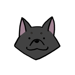 [LINEスタンプ] 【ポメチワ】黒い犬さん