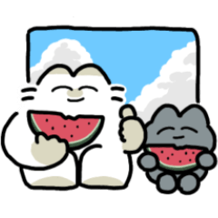 [LINEスタンプ] 我々はねこである 夏だねぇ