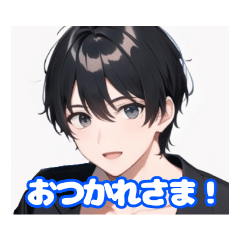 [LINEスタンプ] AIによるスタンプ男ver