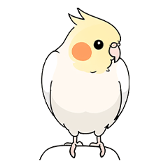 [LINEスタンプ] 憂鬱な脳のない黄色いオカメインコ