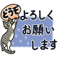 [LINEスタンプ] 敬語のにゃんスタン