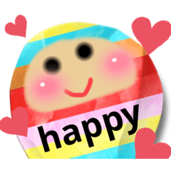 [LINEスタンプ] いつでもhappy♪