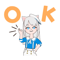 [LINEスタンプ] バイリンガル猫のマリンちゃん2