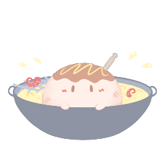 [LINEスタンプ] 共食いたこやき5