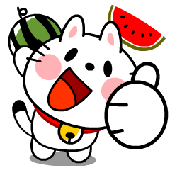 [LINEスタンプ] 猫ニャンコ夏の挨拶【飛び出す！】