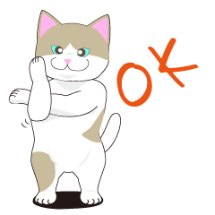 [LINEスタンプ] よく使う言葉を集めたハチワレネコちゃん