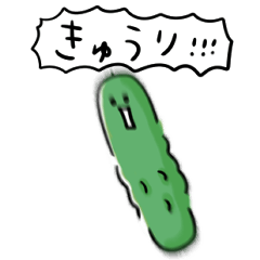 [LINEスタンプ] シンプル きゅうり 日常会話