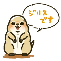 [LINEスタンプ] ジリスちゃんフキダシLINEスタンプ